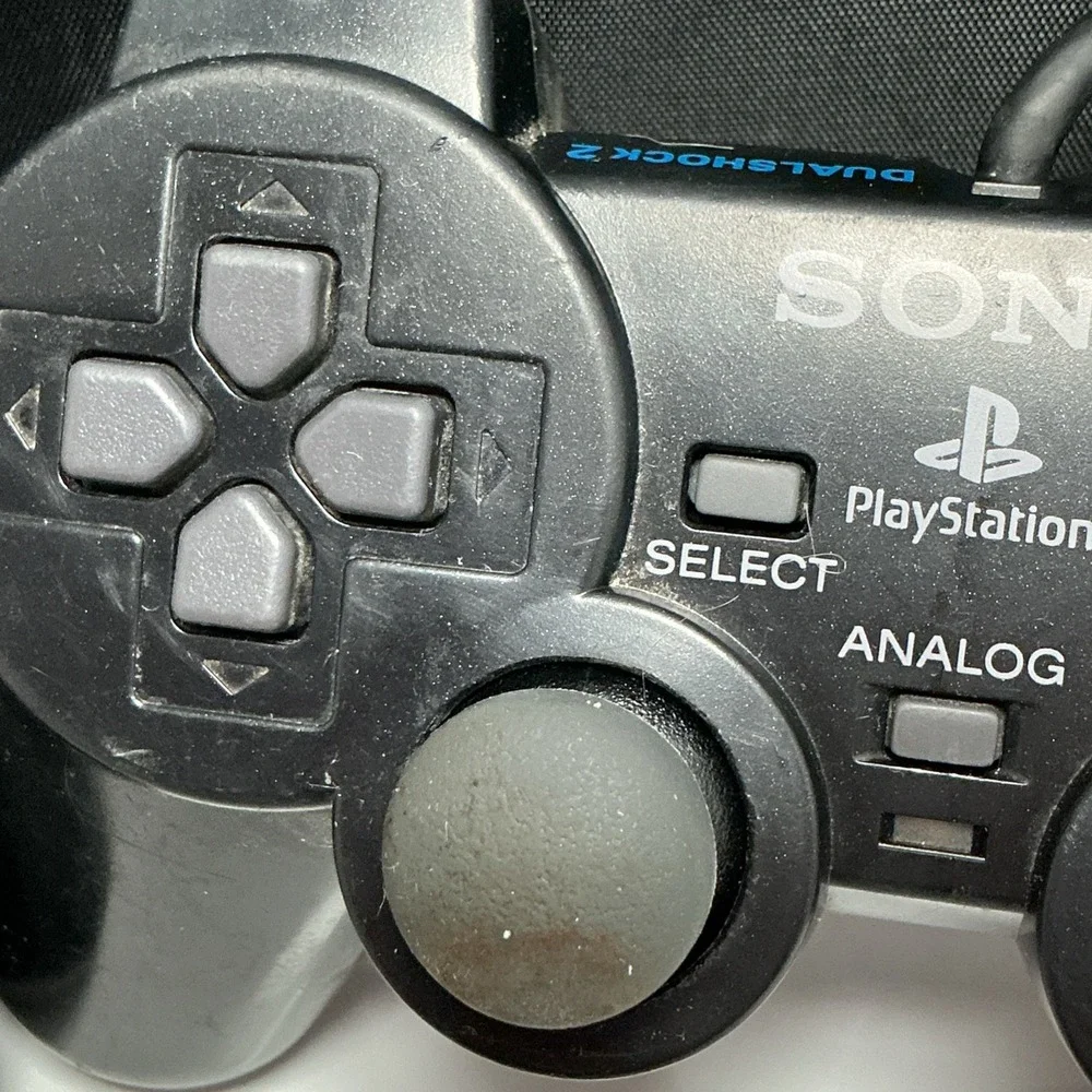 Sony PlayStation 2 DualShock 2 Controller Lot of 2 Black Untested As-Is